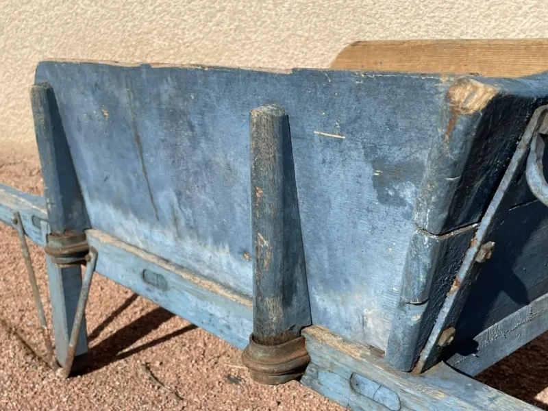 New Pamono Rustic Blue Wheelbarrow