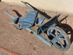 New Pamono Rustic Blue Wheelbarrow