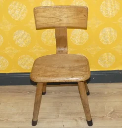 Pamono Rustic Children's Chair in Wood, 1960s><noscript><img width=