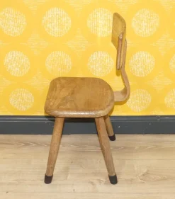 Pamono Rustic Children's Chair in Wood, 1960s><noscript><img width=