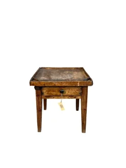 Pamono Rustic Cobbler's Table with Drawer