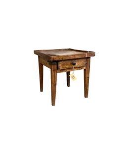 Pamono Rustic Cobbler's Table with Drawer