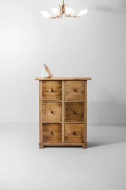 New Pamono Rustic Folk Art Chest of Drawers, 1890s