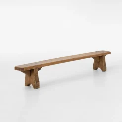 Pamono Rustic Low Bench in Wood, France, 1850s> Benches