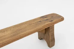 Pamono Rustic Low Bench in Wood, France, 1850s><noscript><img width=