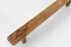 Pamono Rustic Low Bench in Wood, France, 1850s><noscript><img width=