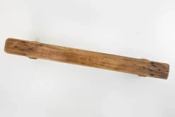Pamono Rustic Low Bench in Wood, France, 1850s><noscript><img width=
