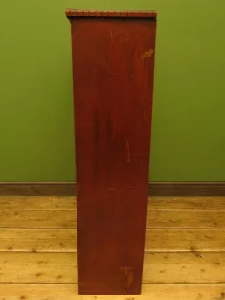Pamono Rustic Red Pine Shelf Unit, 1890s><noscript><img width=