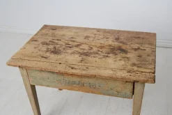 Pamono Rustic Swedish Country Table with Original Paint and Patina><noscript><img width=
