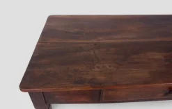 Discount Pamono Rustic Walnut Worktable with Central Drawer