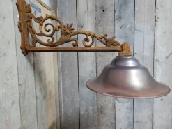 Hot Pamono Rusty Copper Cast Iron Outdoor Lamp Light