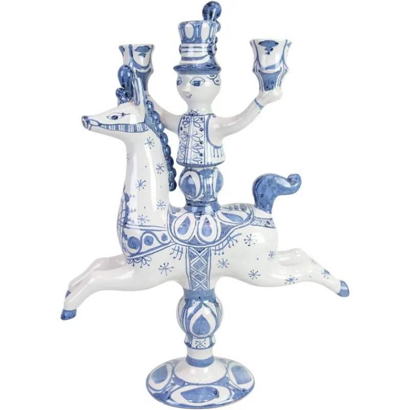 Pamono Rytter Stage with Three Candle Urns in Glazed Earthenware, 1985> Candleholders