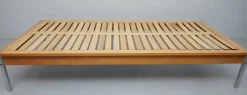 Pamono RZ 57 Daybed by Dieter Rams, Otto Zapf & Wilhelm Kimmelmann in Beech & Aluminium, 1961><noscript><img width=