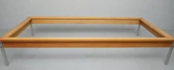 Pamono RZ 57 Daybed by Dieter Rams, Otto Zapf & Wilhelm Kimmelmann in Beech & Aluminium, 1961><noscript><img width=