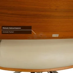 Pamono S 847 Chair in Cream Leather and Brown Wood from Thonet><noscript><img width=