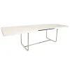 Pamono S 1071 Extendable Dining Table in White Wood and Chrome from Thonet> Dining Tables & Sets