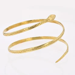 Pamono 1960s 18 Karat Yellow Gold Snake Bracelet><noscript><img width=