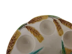 Pamono 1920s French Majolica Egg Holder Caddy><noscript><img width=