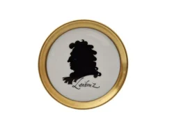 Clearance Pamono 1970s Furstenberg Porcelain Drink Coasters With German Philosopher Silhouette Portraits, Set of 4