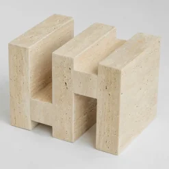 Sale Pamono S Y N C Travertine Side Table from Kiwano Concept