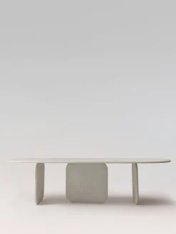 Pamono Sabā Mortex Table in Waxed Concrete from PLATŌ> Tables|Dining Tables & Sets