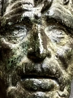 Pamono Sabatino De Angelis School Artist, Grand Tour Bust of Seneca, 1800s, Bronze><noscript><img width=