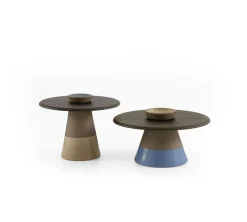 Pamono Sablier Laguna Oak and Clay Coffee Table by Morica Design><noscript><img width=