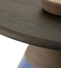 Pamono Sablier Laguna Oak and Clay Coffee Table by Morica Design><noscript><img width=