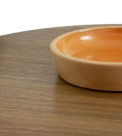 Pamono Sablier Walnut and Clay Coffee Table by Morica Design><noscript><img width=