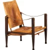 Pamono Safari Chair by Kaare Klint for Rud Rasmussen, Denmark, 1950s> Lounge Chairs & Armchairs