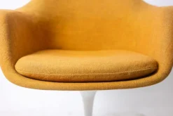 Pamono Saffron Yellow Tulip Armchair by Eero Saarinen for Knoll, 1960s-1970s><noscript><img width=