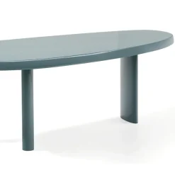 Hot Pamono Sage Green Lacquered Wood Dining Table en Forme Libre by Charlotte Perriand for Cassina
