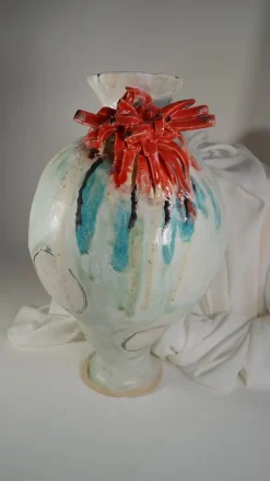 Pamono Sage Green Olé Vase by Hania Jneid><noscript><img width=