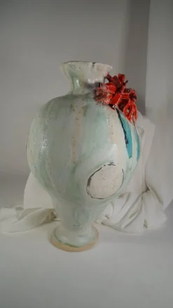 Pamono Sage Green Olé Vase by Hania Jneid><noscript><img width=