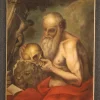 Pamono Saint Jerome, 17th-Century, 1670, Oil on Canvas, Framed> Old Masters