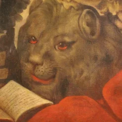 Pamono Saint Jerome, 17th-Century, 1670, Oil on Canvas, Framed><noscript><img width=