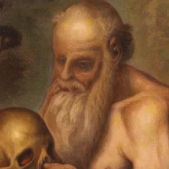 Pamono Saint Jerome, 17th-Century, 1670, Oil on Canvas, Framed><noscript><img width=