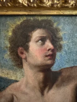 New Pamono Saint Sebastian, 17th Century, Oil Painting on Canvas, Framed
