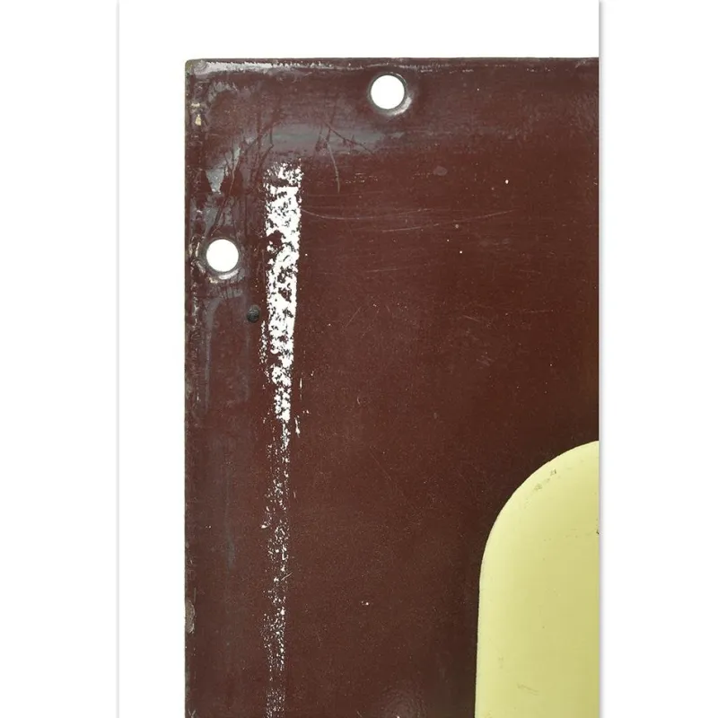 Pamono Saint Sulpice Enamel Plaque from the Alsatian Strasbourg Enamelworks> Wall Decor