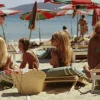 Pamono Saint-tropez Beach Oversize C Print Framed in White by Slim Aarons> Mid-Century