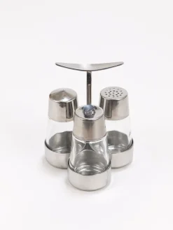 Pamono Salt and Pepper Menage Condiment Set by Marianne Dezel for Berndorf, 1960s><noscript><img width=