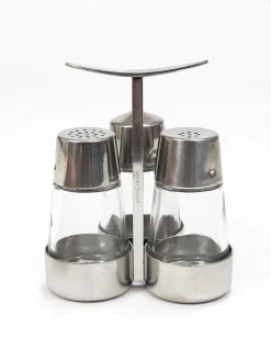Pamono Salt and Pepper Menage Condiment Set by Marianne Dezel for Berndorf, 1960s><noscript><img width=