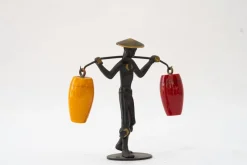 Discount Pamono Salt and Pepper Shaker Holder Chinese Figurine by Richard Rohac, 1950s