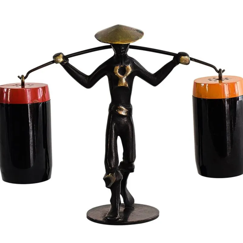 Pamono Salt and Pepper Shaker Holder Chinese by Richard Rohac, 1950s> Salt & Pepper Shakers