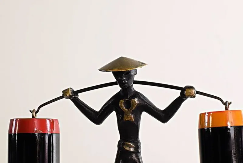 Pamono Salt and Pepper Shaker Holder Chinese by Richard Rohac, 1950s> Salt & Pepper Shakers