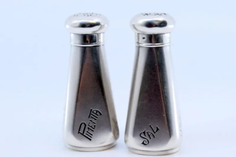 Clearance Pamono Salt and Pepper Shakers in Silver, Set of 2