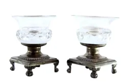 Outlet Pamono Salt and Pepper Shakers in Cut Glass, Set of 2