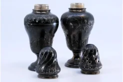 Pamono Salt and Pepper Shakers in Embossed Silver, Set of 2><noscript><img width=