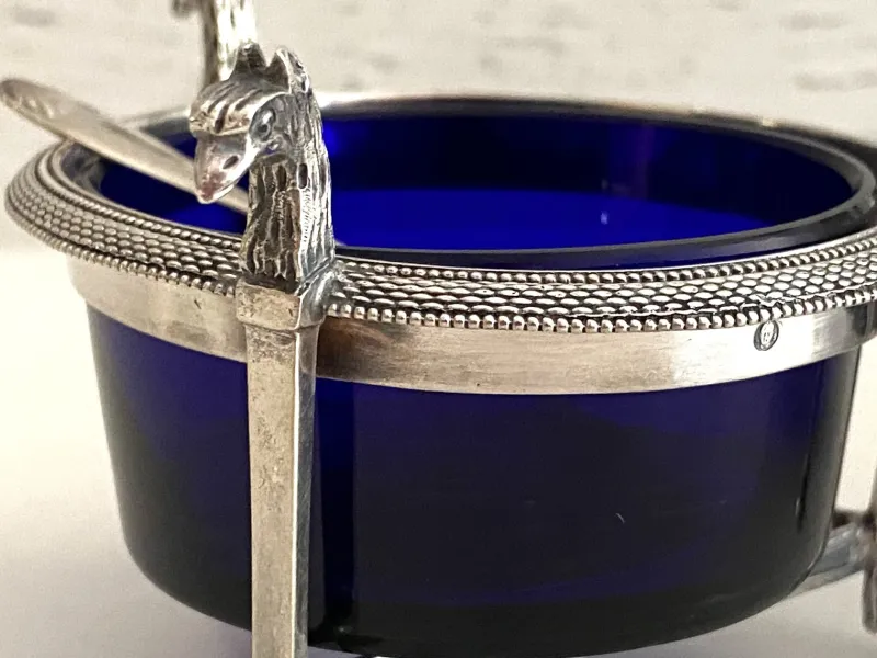 Discount Pamono Salt Cellars in Silver, 1800