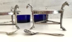 Discount Pamono Salt Cellars in Silver, 1800